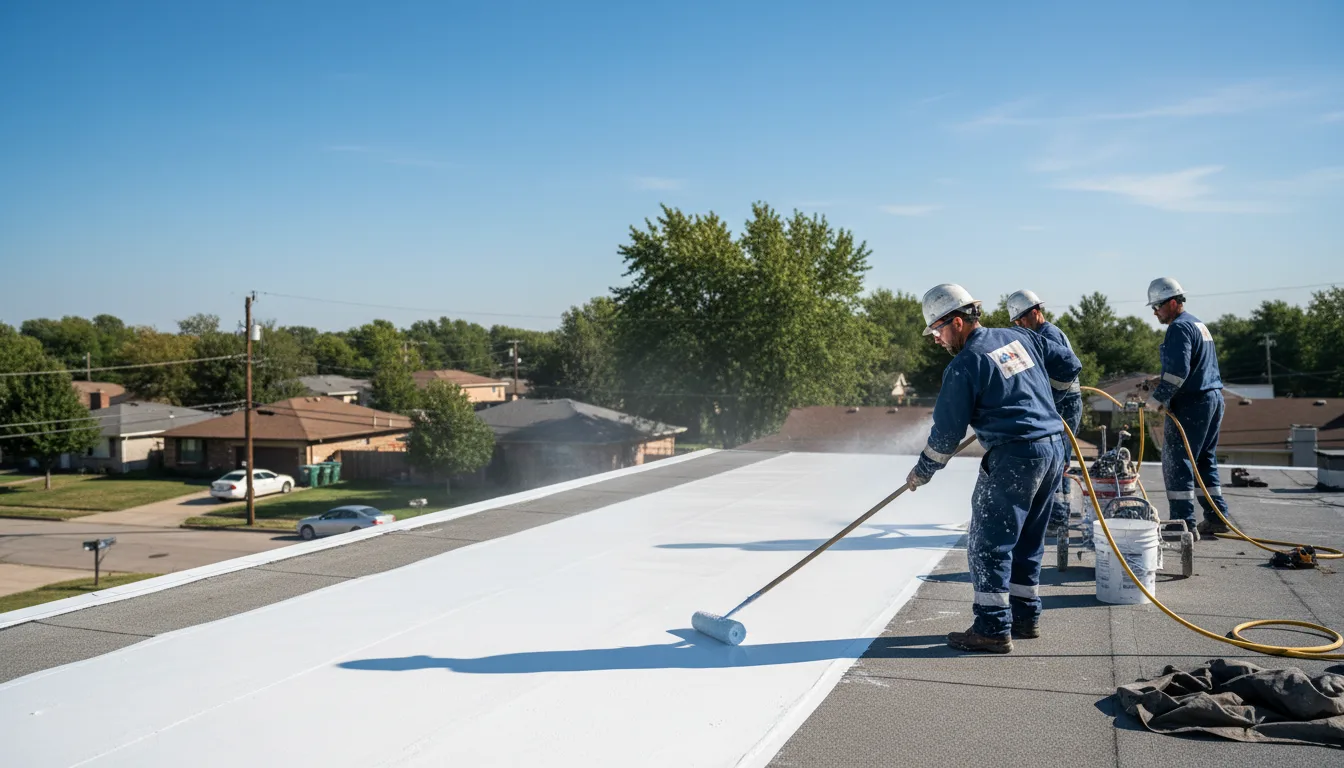 Commercial roof coating in Fischer, TX near me